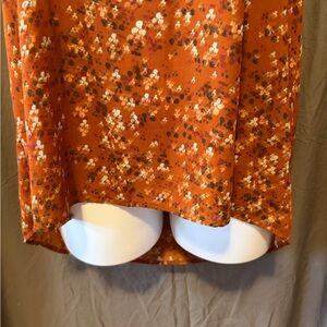 Floral Orange Skirt